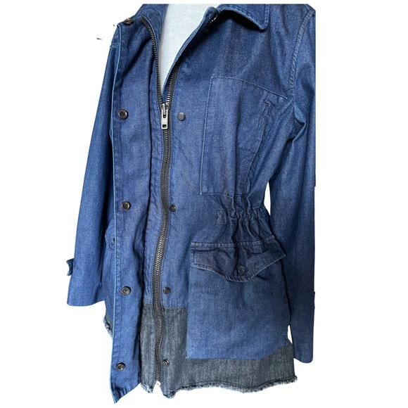Country Road blue Denim Safari utility jacket, Anorak. - Picture 3 of 7